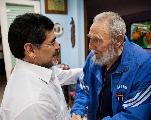 Fidel y Maradona